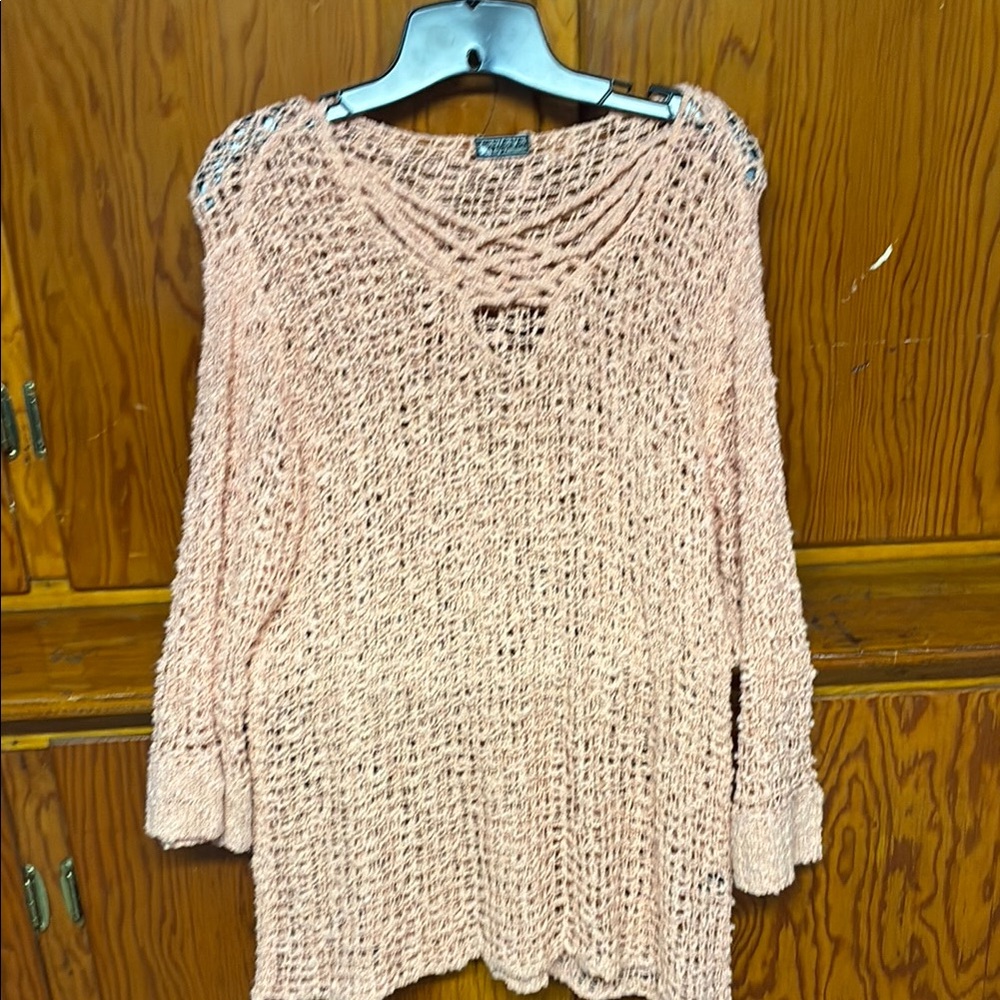 Cozy Pink Knit Sweater
